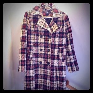 Tommy Hilfiger Plaid Peacoat